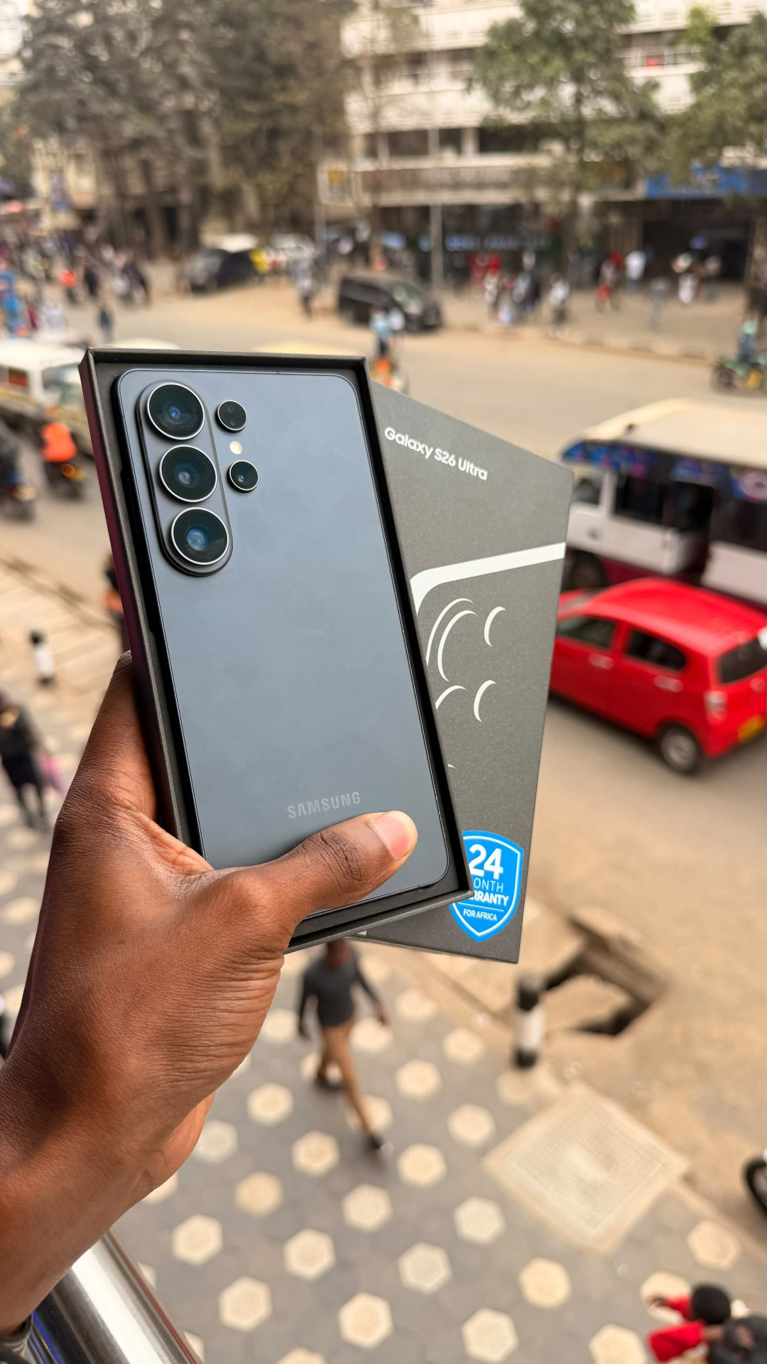 Samsung Galaxy Ultra phone with its retail box