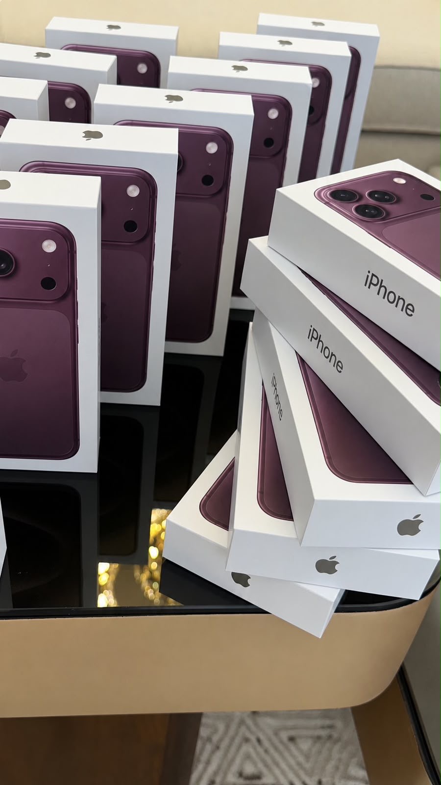Boxed iPhone Pro Max phones ready for pre-order